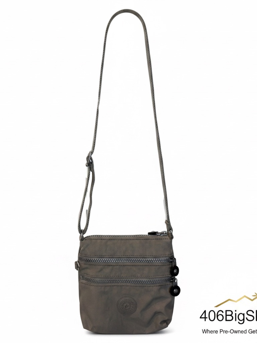 Kipling Olive Taupe Small Crossbody Bag